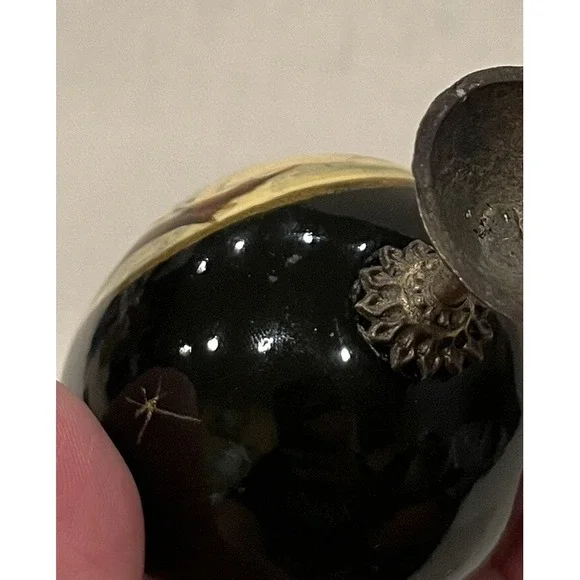 Vintage Russian Hand Painted Lacquer Egg Winter Orthodox Church Signed Usov - Picture 13 of 16